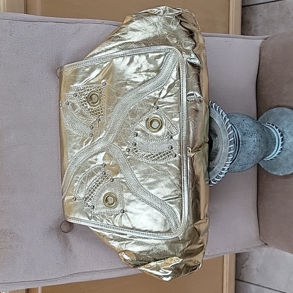 Vintage 80's genuine leather hand bag